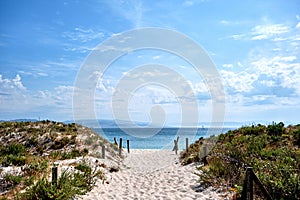 Sand dunes  in Cies Islands photo