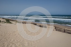 Sand dunes on the coast, Sardinia, Italy