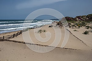 Sand dunes on the coast, Sardinia, Italy