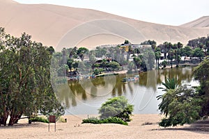 Sand dunes in the desert