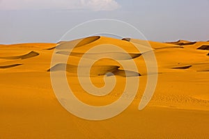 Sand Dunes in the Desert near Walvis Bay, Namibia