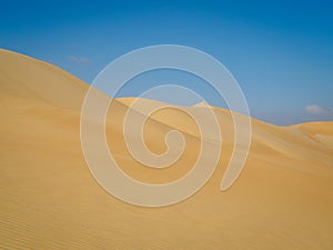 Sand dunes in the desert in siwa