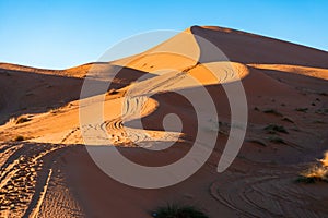 Sand dunes of Erg Chebbi in the Sahara Desert, Morocco