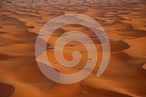 Sand dunes. Erg Chebbi, Sahara, Morocco