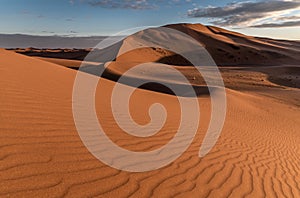 Sand dunes in Erg Chigaga