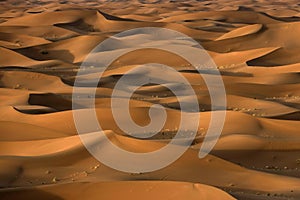 Sand dunes of Erg Chigaga in Sahara Desert