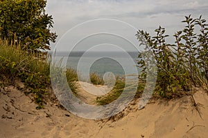 sand dunes on indiana beach