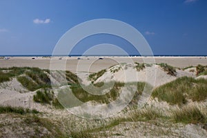 sand dunes of Island Romo, western Denmark photo