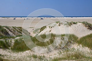 sand dunes of Island Romo, western Denmark photo