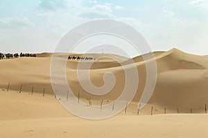 Sand dunes, Kubuqi Desert, Inner Mongolia, China