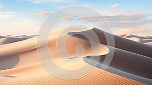 Sand Dunes Landscape in desert