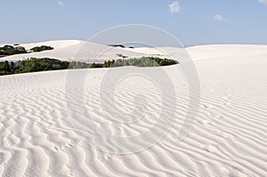 Sand dunes of the Lencois Maranheses in Brazil