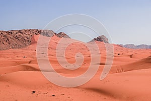 Sand dunes in Maliha Fossil Rock