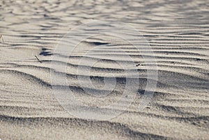 Sand dunes of the Maspalomas desert, Gran Canaria, Spain.