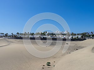 Sand dunes at Maspalomas, Gran Canaria