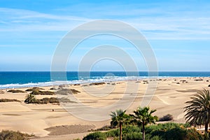 Sand dunes of Maspalomas. Gran Canaria. Canary Islands.