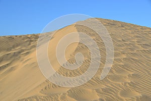 Sand dunes in Maspalomas Gran Canaria Spain