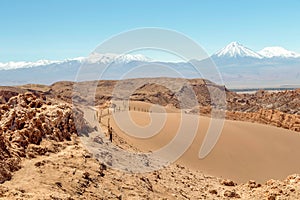 Sand dunes in Moon Valley Valle de la Luna, Atacama Desert, Chile