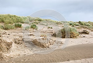 Sand dunes at Morfa Bychan