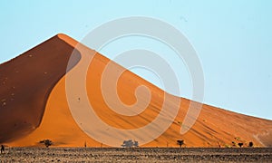 The Sand dunes of the Namibian Desert southern Africa.