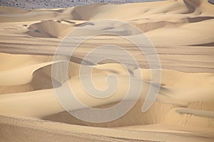 Sand dunes near Huacachina, Ica region, Peru. photo