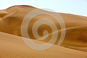 Sand Dunes near Walvis Bay in Namibia