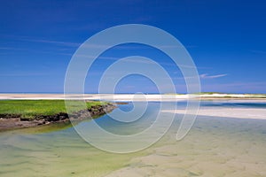 Sand dunes on the peninsula in Yarmouth, Maine,USA