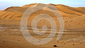 Sand dunes of the Sahara desert