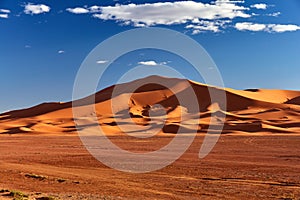 Sand dunes in the Sahara Desert, Merzouga, Morocco