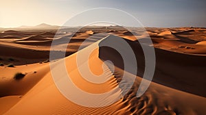 Sand dunes in the Sahara Desert, Merzouga, Morocco