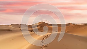 Sand dunes of Sahara Desert, Morocco