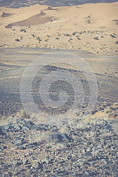 Sand dunes in the Sahara Desert, Morocco