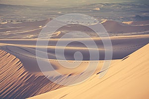 Sand dunes in the Sahara Desert, Morocco