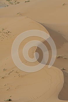 Sand dunes in the Sahara Desert, Morocco