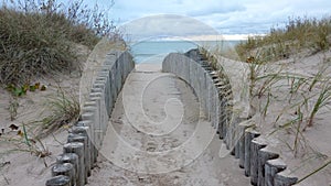 Sand dunes on the shores of the Baltic Sea