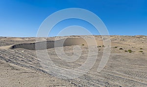 sand dunes in Sperrgebiet desert, near Luderitz, Namibia