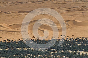 Sand dunes at the Swakopmund river