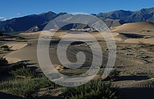 Sand dunes in Tibet