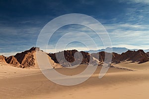 Sand dunes at Valle de la Muerte