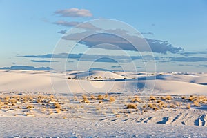 Sand dunes at white sands national monument [New Mexico, USA]