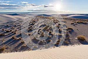 Sand dunes at white sands national monument [New Mexico, USA]