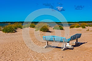 Sand dunes at Yyteri beach in Finland