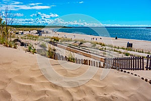 Sand dunes at Yyteri beach in Finland