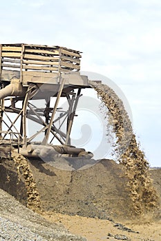 Sand extraction for the production