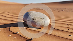 Sand features ripple patterns created by wind adding texture