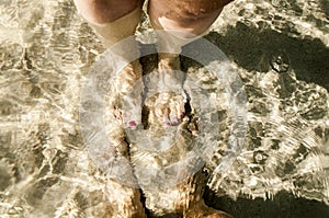 Sand and feet