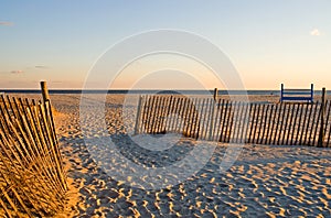 Sand Fences at the Beach