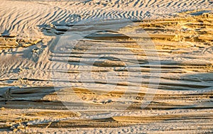 Sand formation in dunes