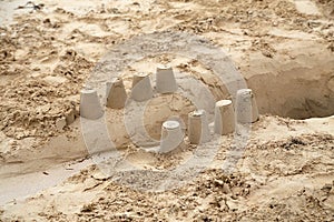 Sand games on the beach