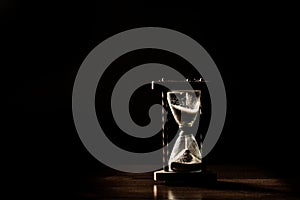 Sand glass, hour glass, minute glass. Time goes by. Passing, time out, runs off.